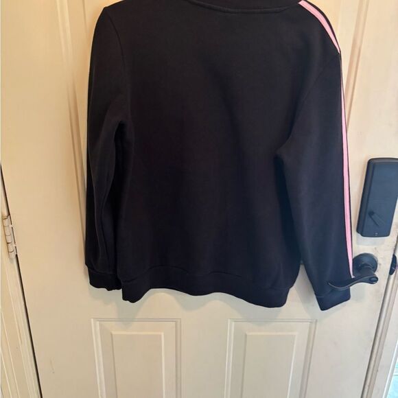Adidas Black and Pink Stripe Sweatshirt - Picture 4 of 4